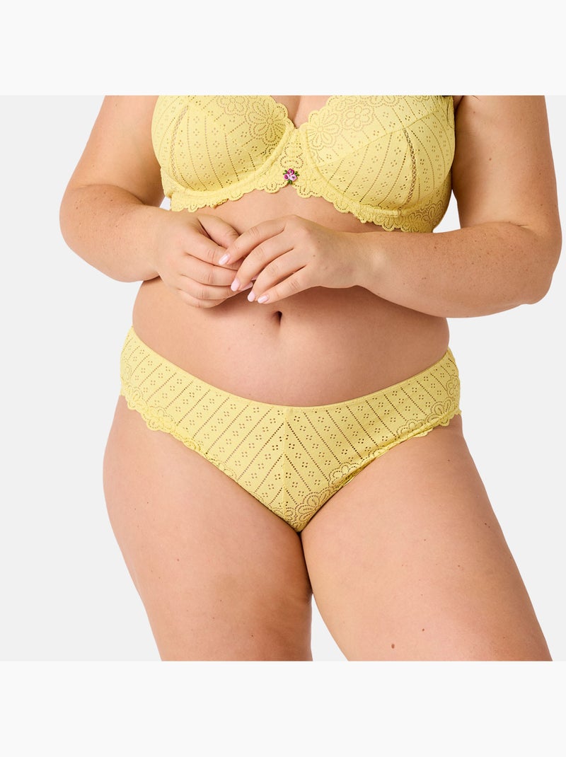 Slip POETESSE - Brigitte Bardot Lingerie Jaune - Kiabi