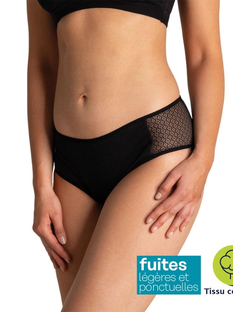 Slip pour fuites urinaires Noir - Kiabi