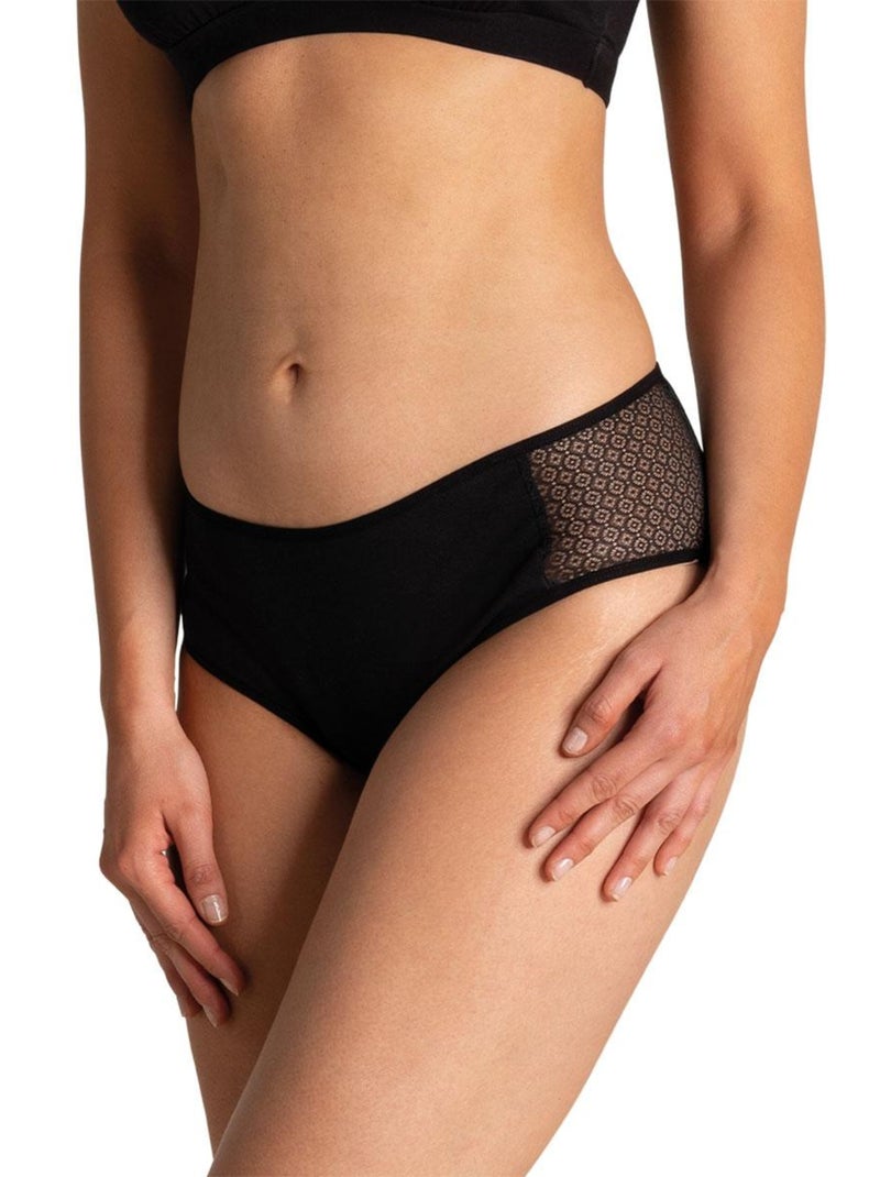 Slip pour fuites urinaires Noir - Kiabi