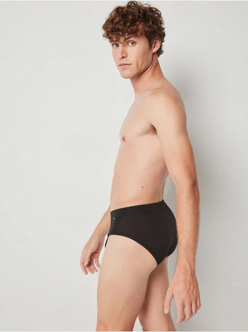 Slip pour homme en tissu Noir - Kiabi