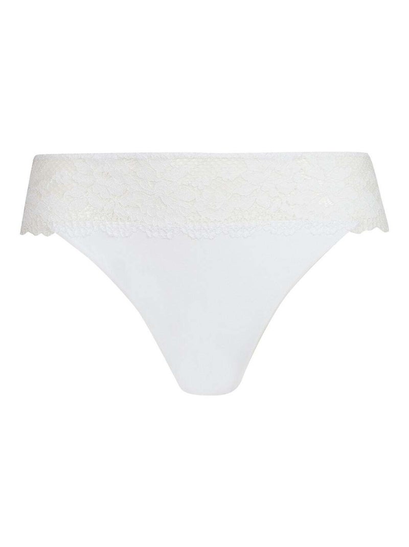 Slip RÉSILLE FLORALE Blanc - Kiabi