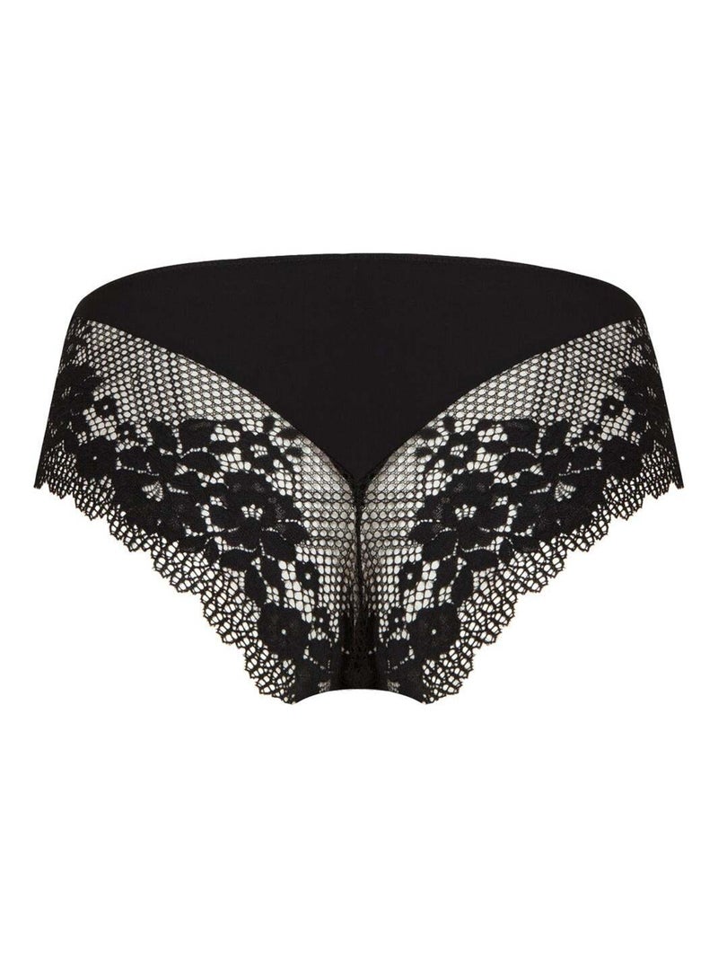 Slip RÉSILLE FLORALE Noir - Kiabi