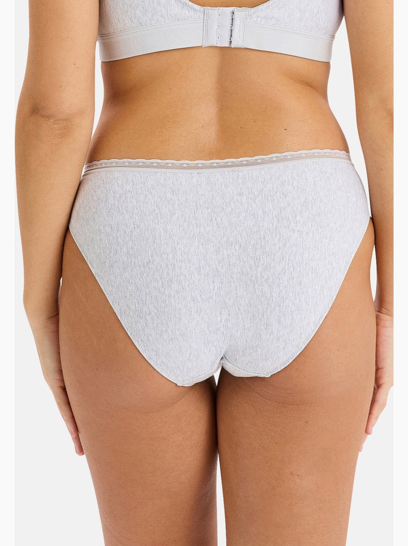 Slip romie sans complexe lingerie Gris - Kiabi