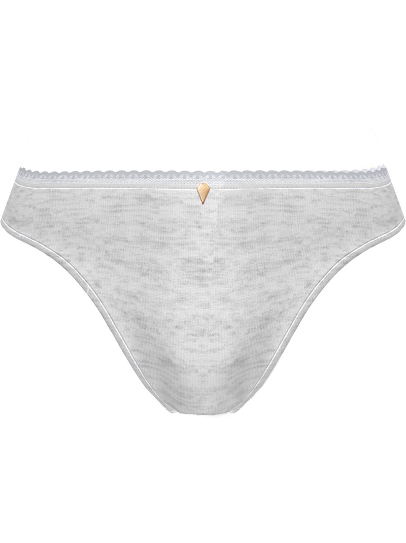 Slip romie sans complexe lingerie Gris - Kiabi