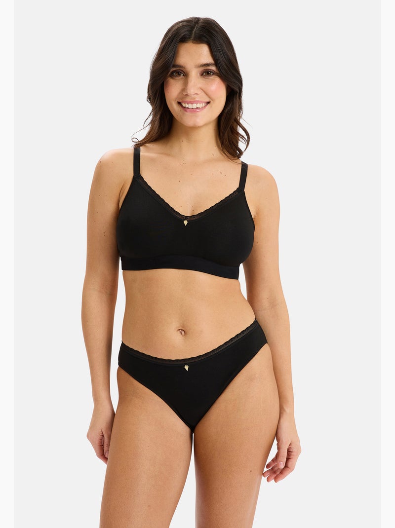 Slip romie sans complexe lingerie Noir - Kiabi