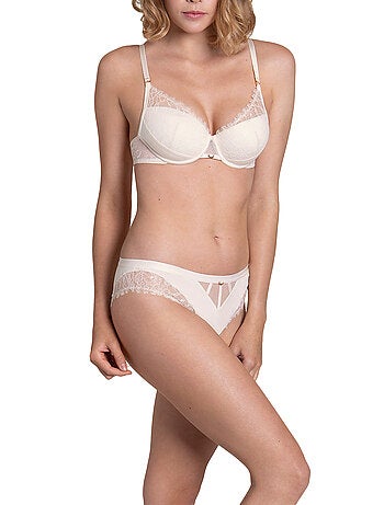 Slip Rose mariage ivoire