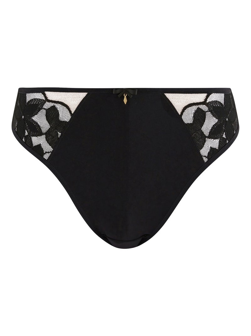 Slip salomé sans complexe lingerie Noir - Kiabi