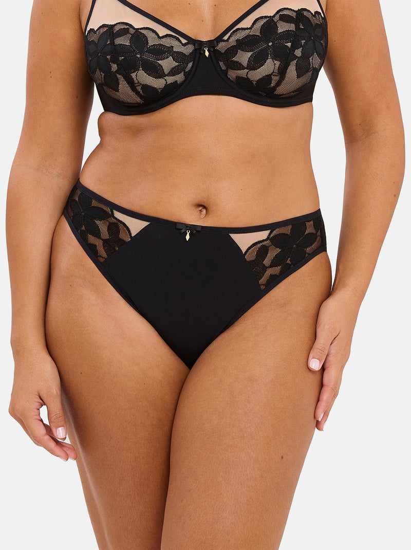 Slip Salomé Sans Complexe Noir - Kiabi