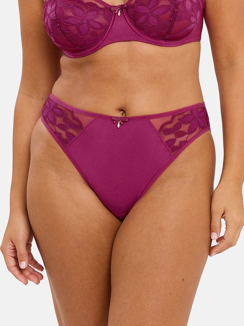 Slip Salomé Sans Complexe Violet - Kiabi