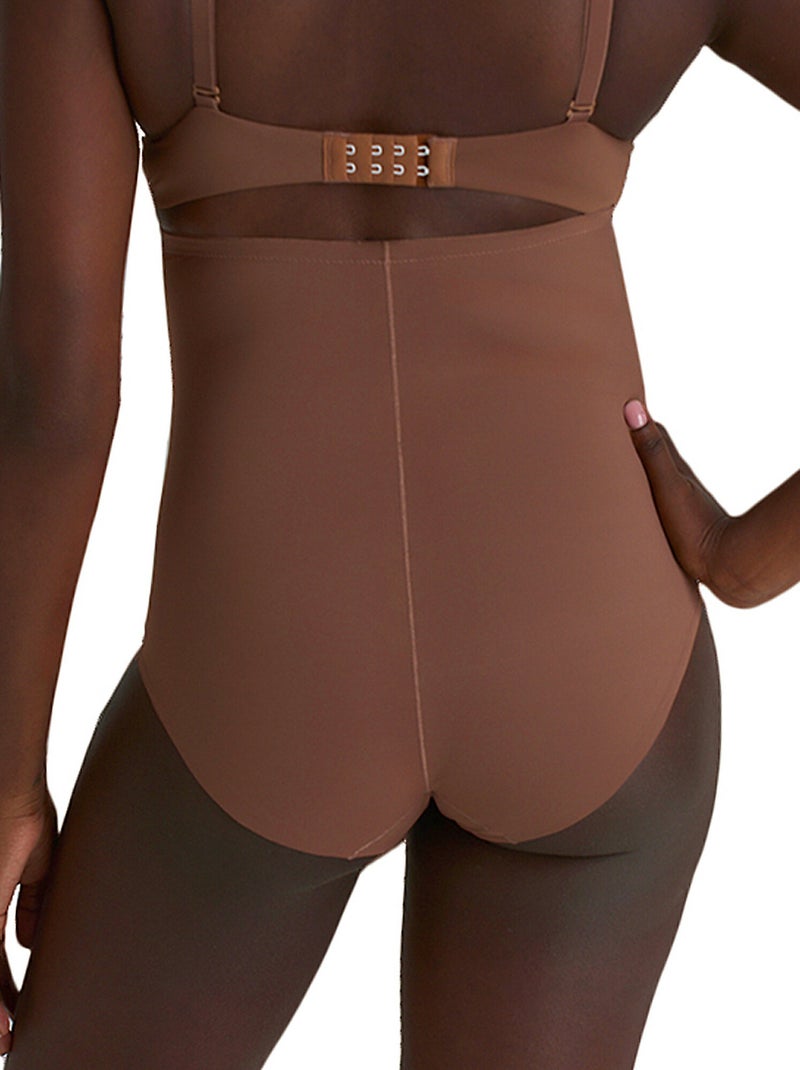 Slip sculptant taille ultra haute Sculpting Marron chocolat - Kiabi
