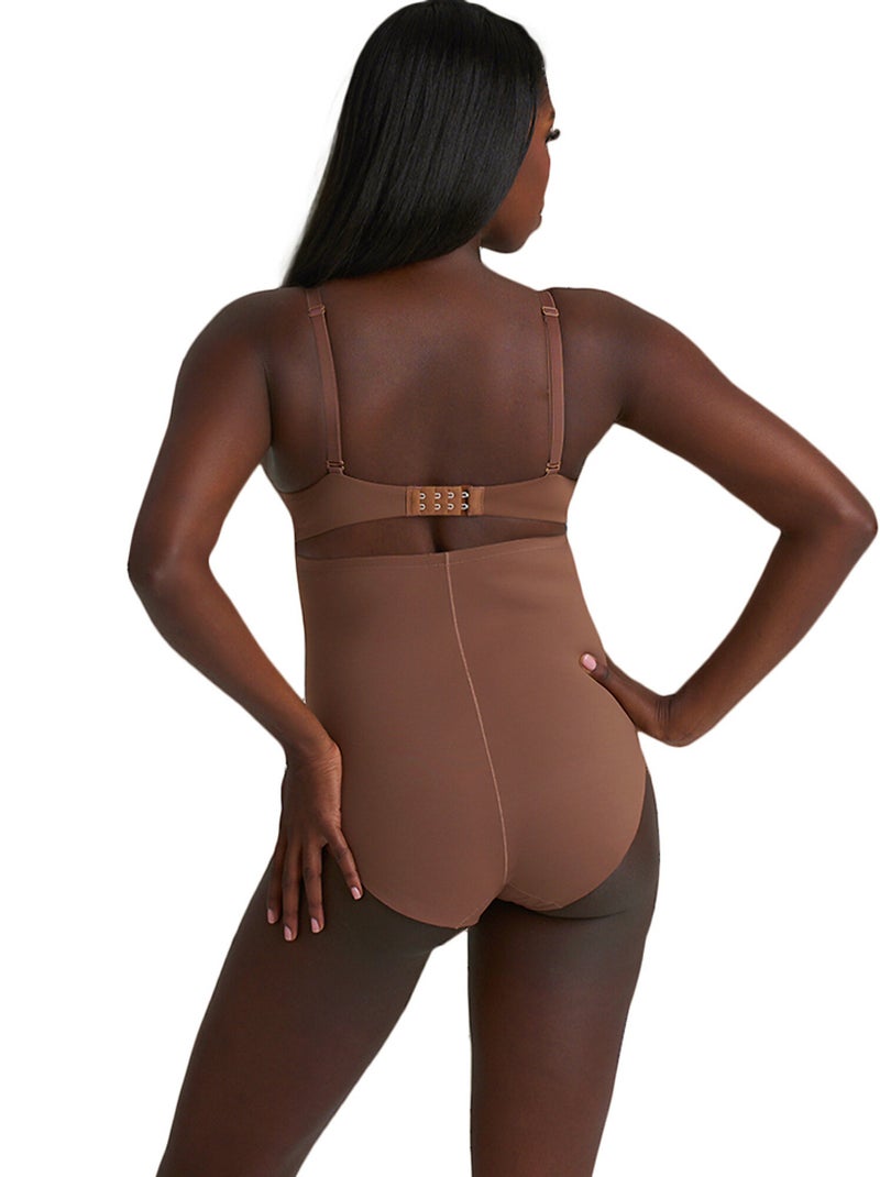 Slip sculptant taille ultra haute Sculpting Marron chocolat - Kiabi