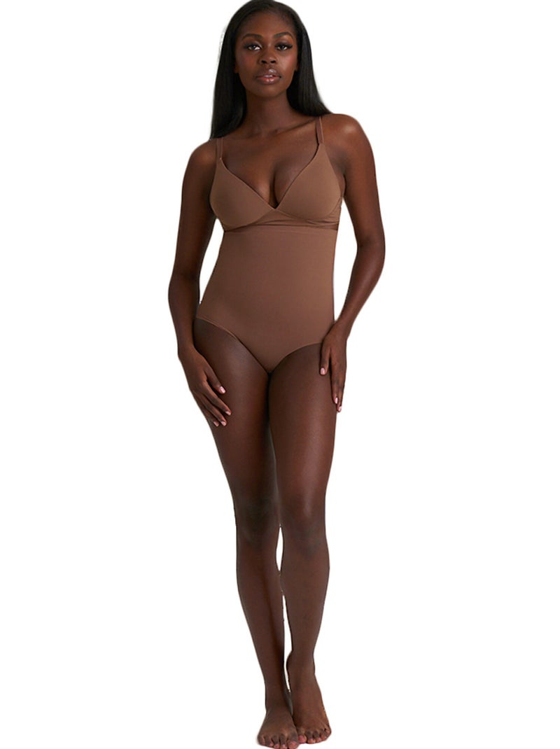 Slip sculptant taille ultra haute Sculpting Marron chocolat - Kiabi