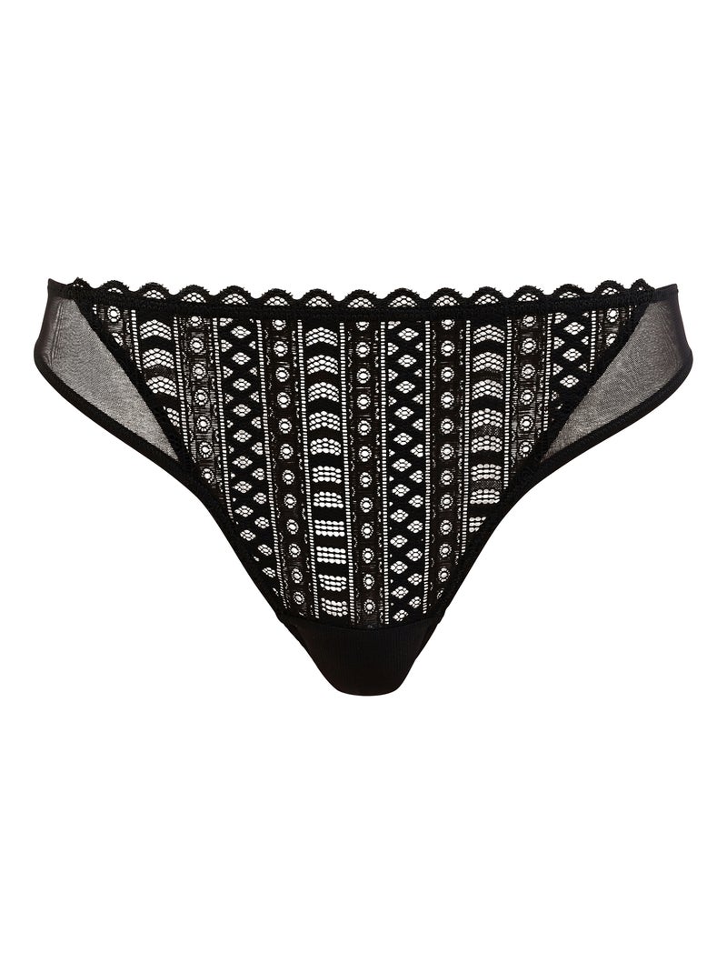 Slip Secrète Billet Doux Noir - Kiabi