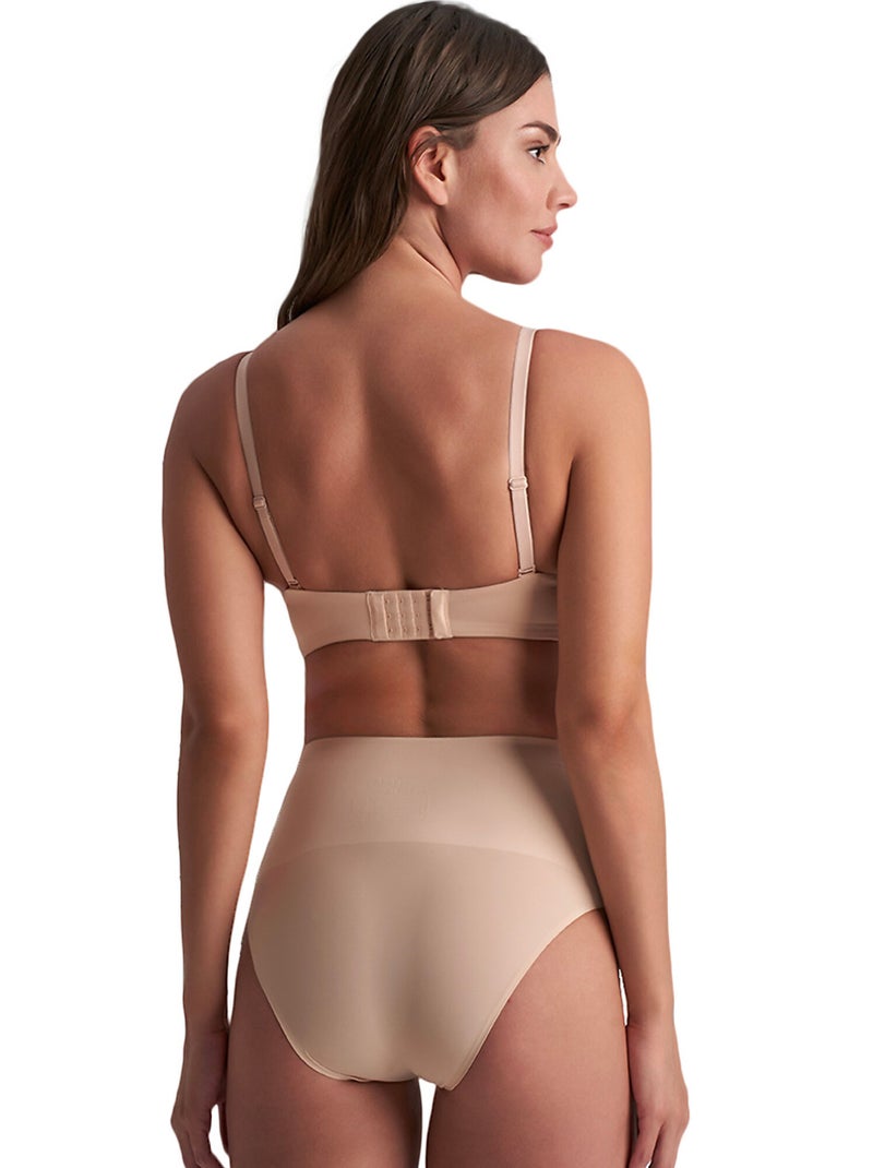 Slip shapewear taille haute gainée Beige - Kiabi