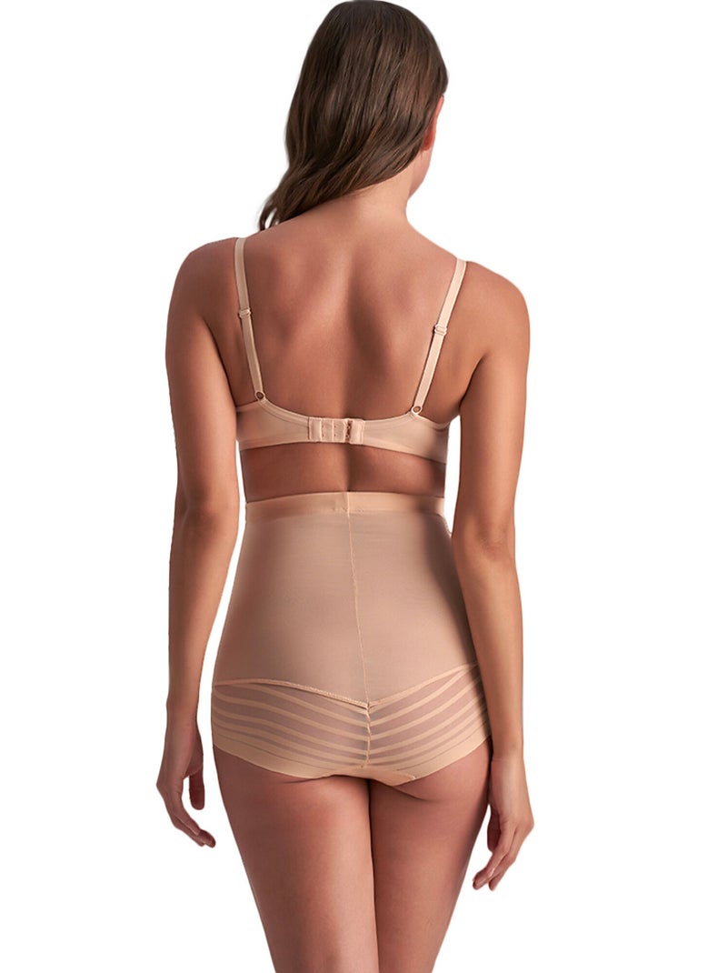 Slip shapewear taille ultra haute Powermesh Beige - Kiabi
