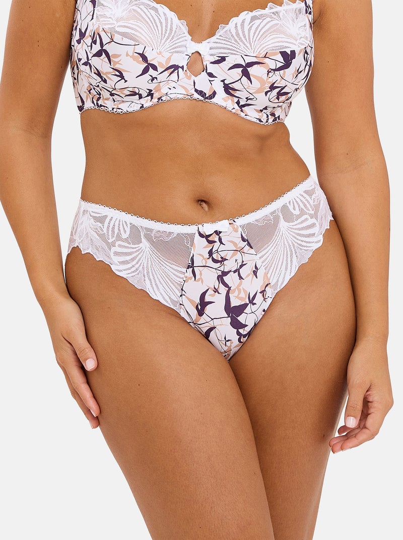 Slip Sophie Sans Complexe Blanc Violet clair - Kiabi