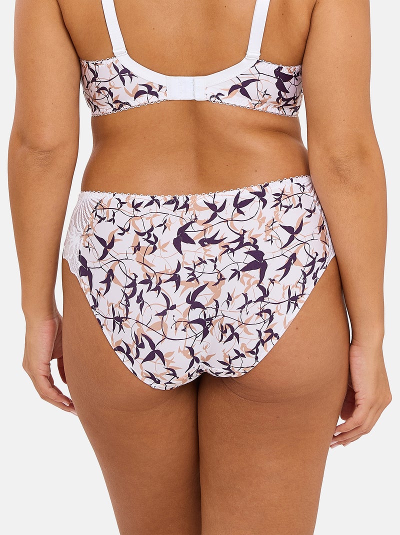 Slip sophie sans complexe lingerie Blanc Violet clair - Kiabi