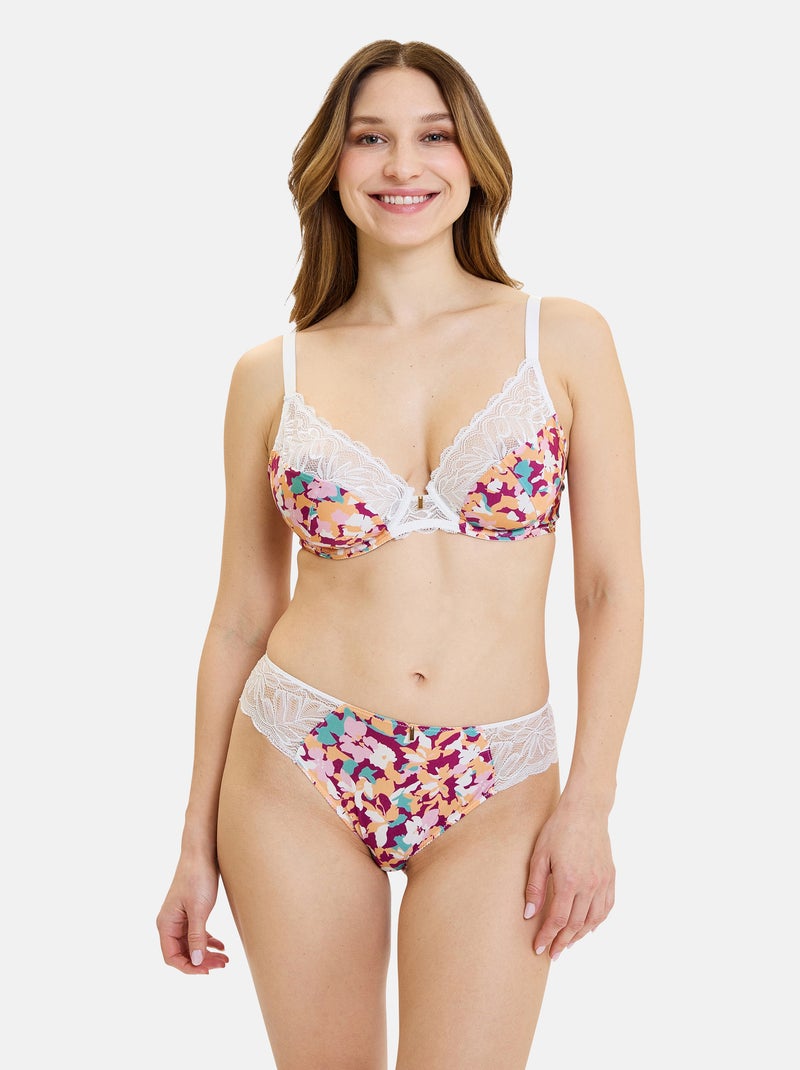 Slip Suzan Fantaisy Sans Complexe Blanc Rose - Kiabi