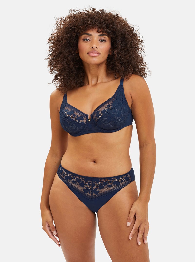 Slip Suzie Sans Complexe Bleu marine - Kiabi