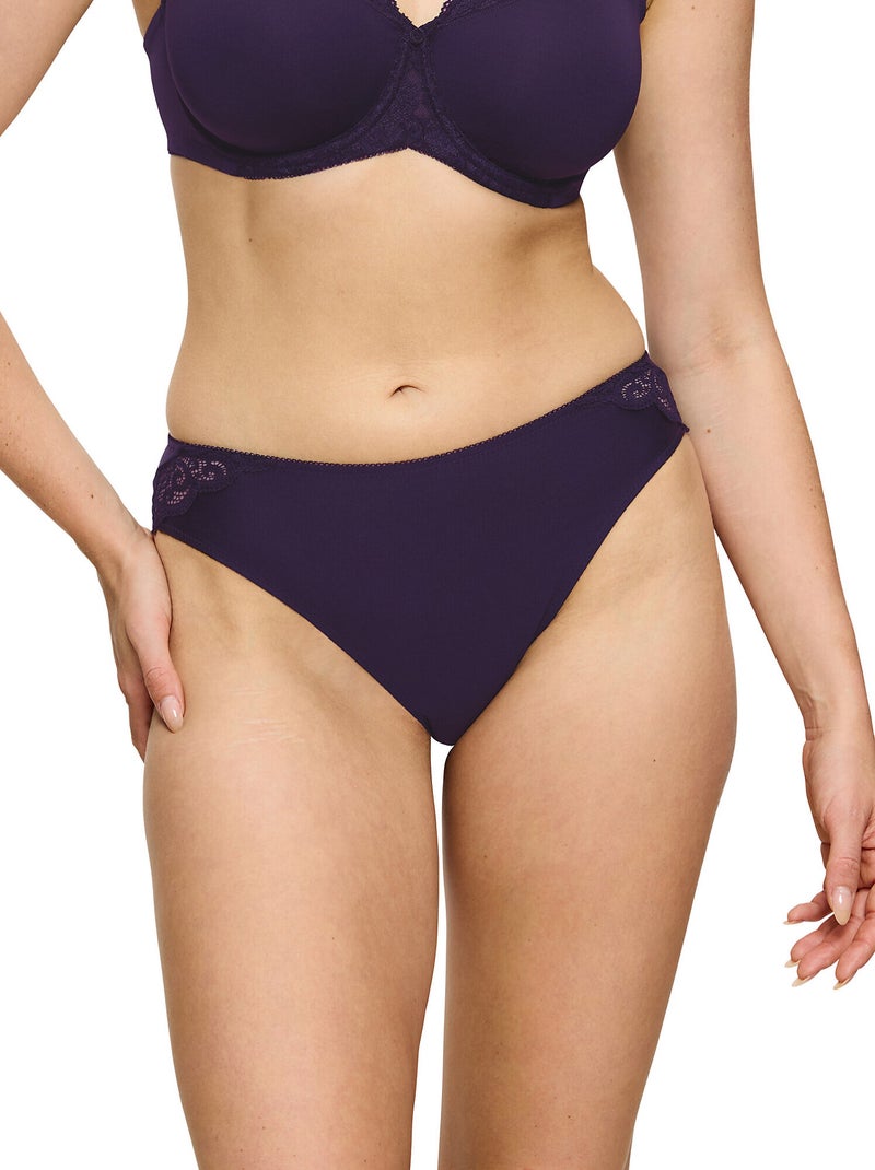 Slip taï AMOURETTE Violet prune - Kiabi