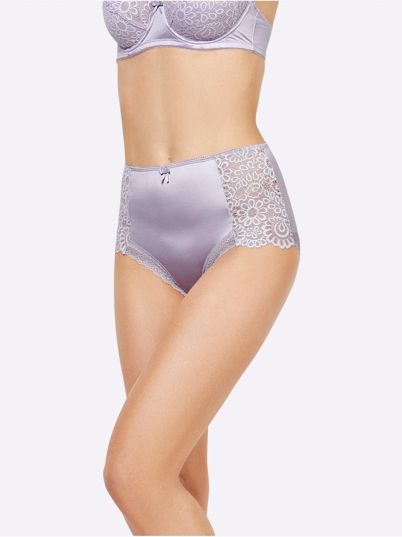 Slip Taille Haute - Taille Standard - Witt - Lot de 2 Parme - Kiabi