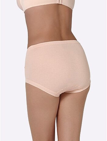 Slip Taille Haute Côtes Fines - Taille Standard - Witt - Lot de 3