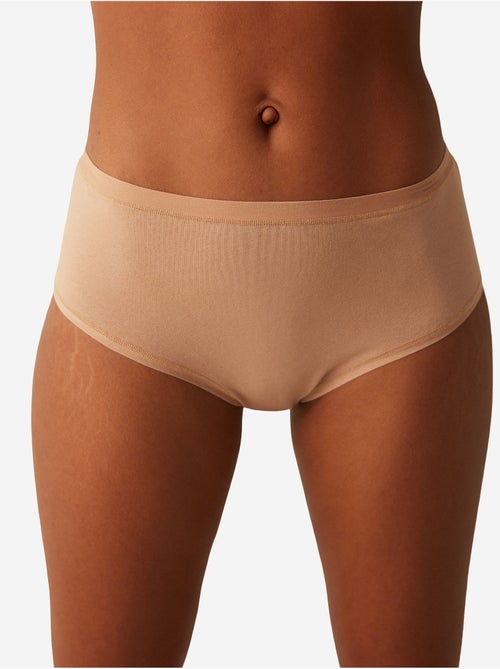 Slip taille haute fresh basic cover en coton penti - Kiabi