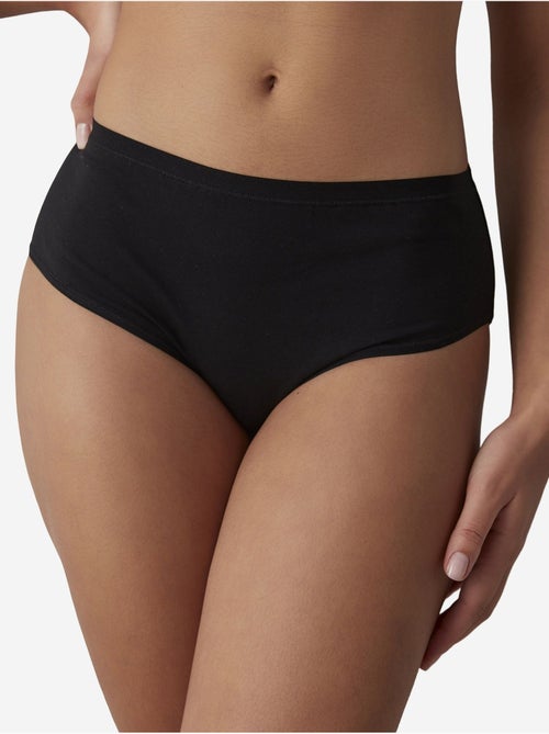 Slip taille haute fresh basic cover en coton penti - Kiabi