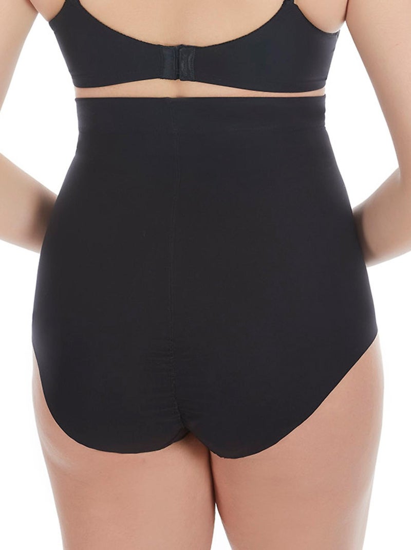 Slip taille haute gainant Curves Noir - Kiabi