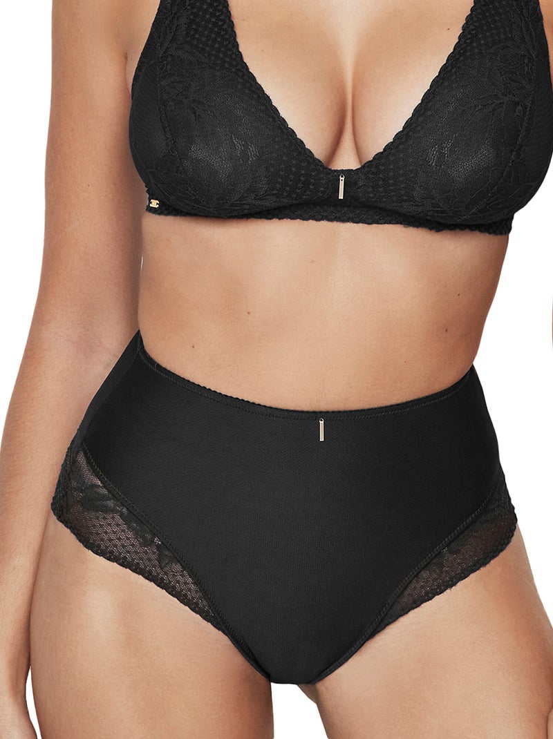 Slip taille haute gainant MALITZIA Noir - Kiabi