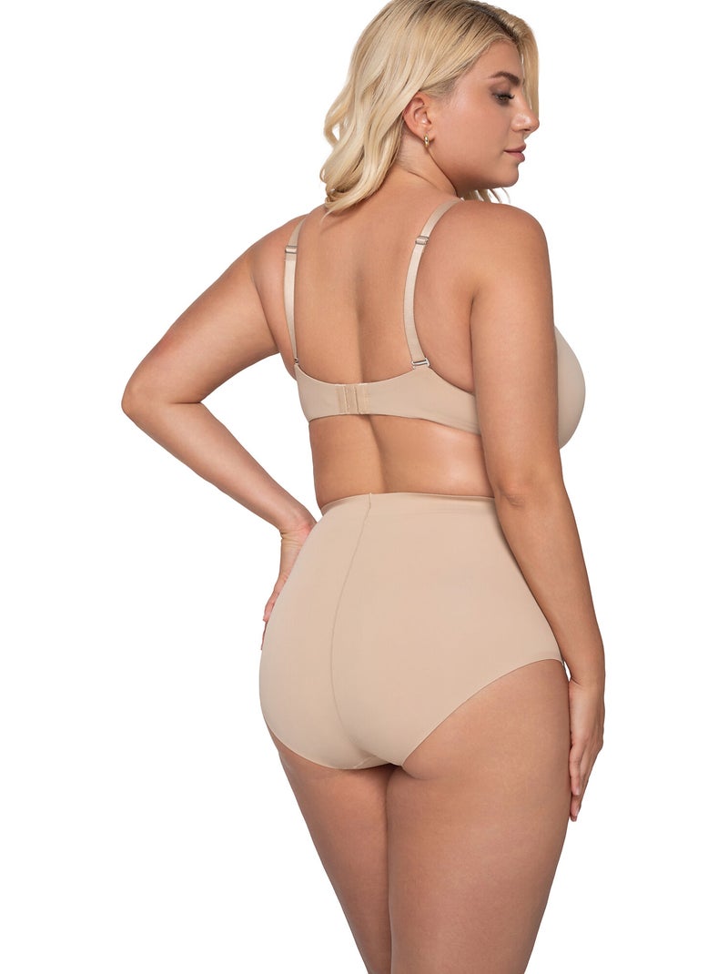 Slip taille haute gainant SCULPT Beige - Kiabi