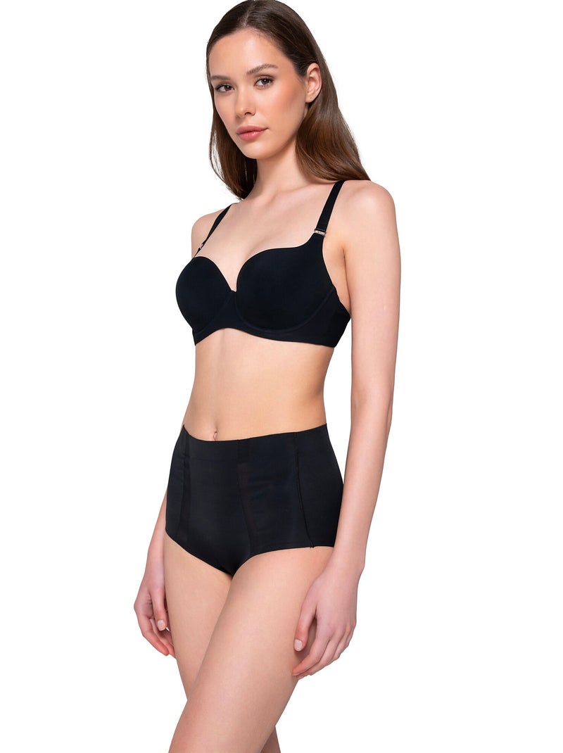 Slip taille haute gainant SCULPT Noir - Kiabi