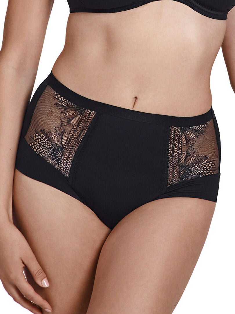 Slip Taille Haute Gina Noir Kiabi