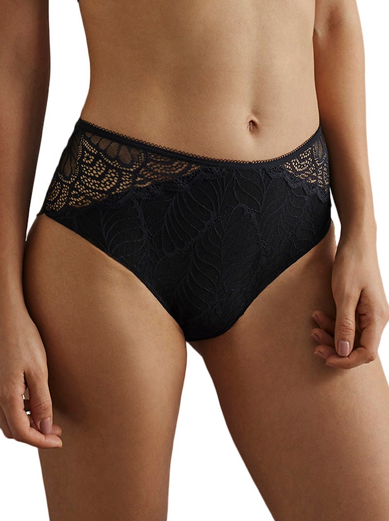 Slip taille haute Giorgia Noir - Kiabi