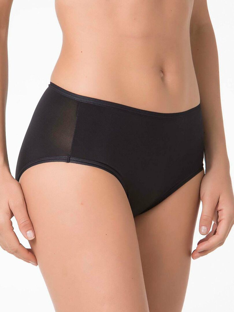 Culotte taille haute invisible noire