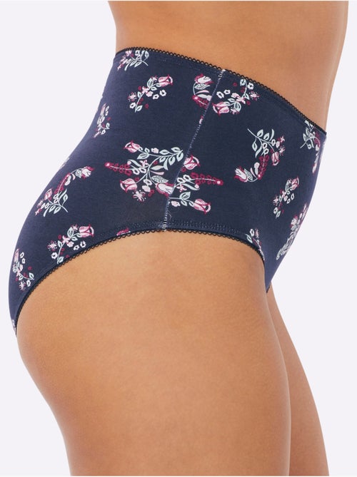 Slip Taille Haute Jersey Fin - Taille Standard - Moda Vilona - Lot de 2 - Kiabi Slip Taille Haute Jersey Fin - Taille Standard - Moda Vilona - Lot de 2 - Kiabi