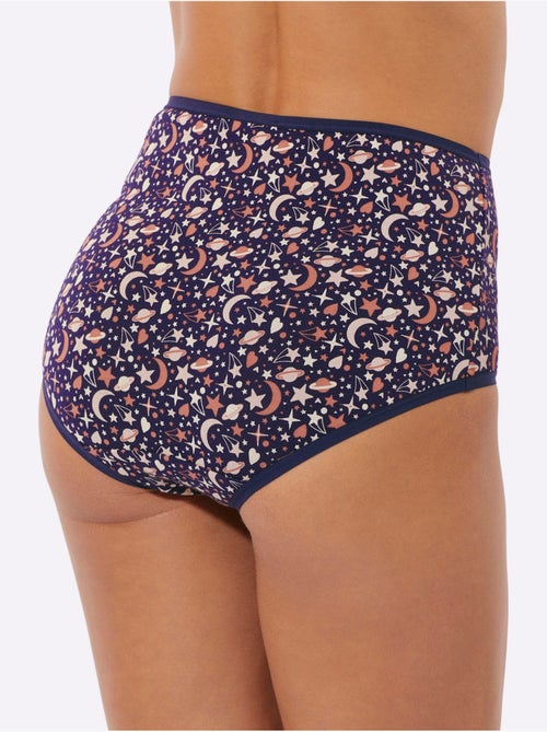 Slip Taille Haute Jersey Fin - Taille Standard - Moda Vilona - Lot de 3 - Kiabi Slip Taille Haute Jersey Fin - Taille Standard - Moda Vilona - Lot de 3 - Kiabi