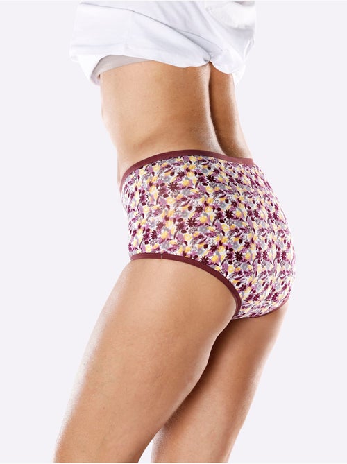 Slip Taille Haute Jersey Fin - Taille Standard - Moda Vilona - Lot de 3 - Kiabi Slip Taille Haute Jersey Fin - Taille Standard - Moda Vilona - Lot de 3 - Kiabi