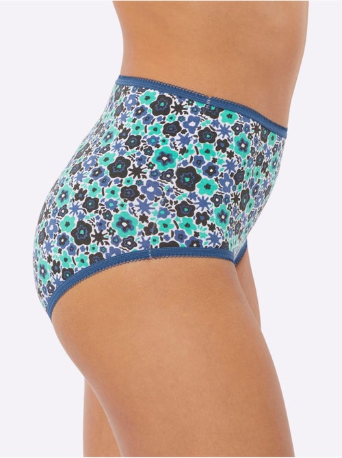 Slip Taille Haute Jersey Fin - Taille Standard - Moda Vilona - Lot de 5 - Kiabi