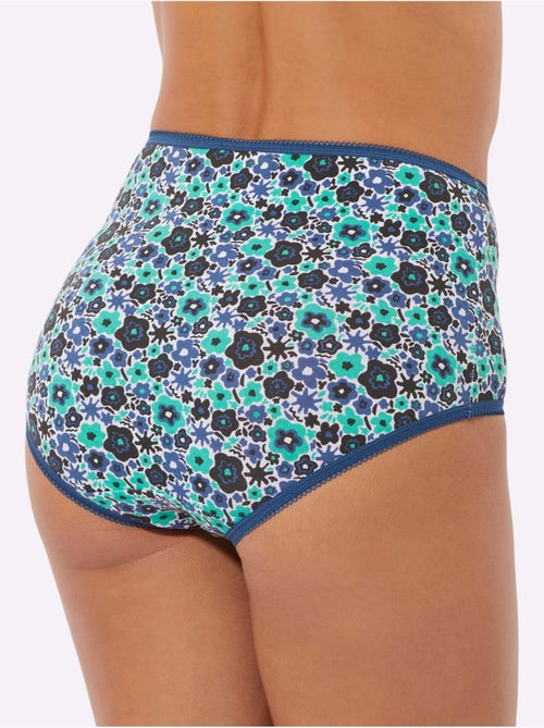 Slip Taille Haute Jersey Fin - Taille Standard - Moda Vilona - Lot de 5 - Kiabi