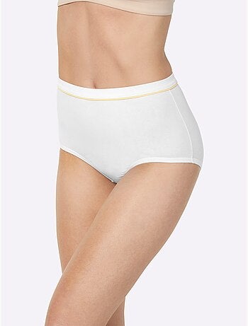 Slip Taille Haute Jersey Fin - Taille Standard - Witt - Lot de 10