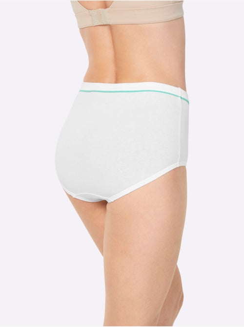 Slip Taille Haute Jersey Fin - Taille Standard - Witt - Lot de 10 - Kiabi