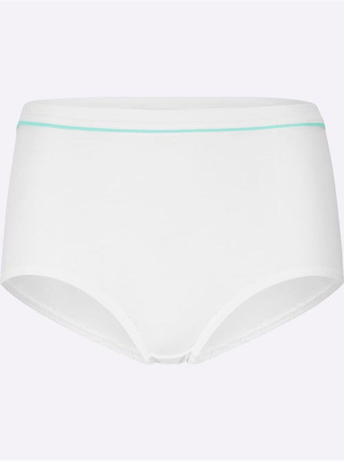 Slip Taille Haute Jersey Fin - Taille Standard - Witt - Lot de 10 - Kiabi