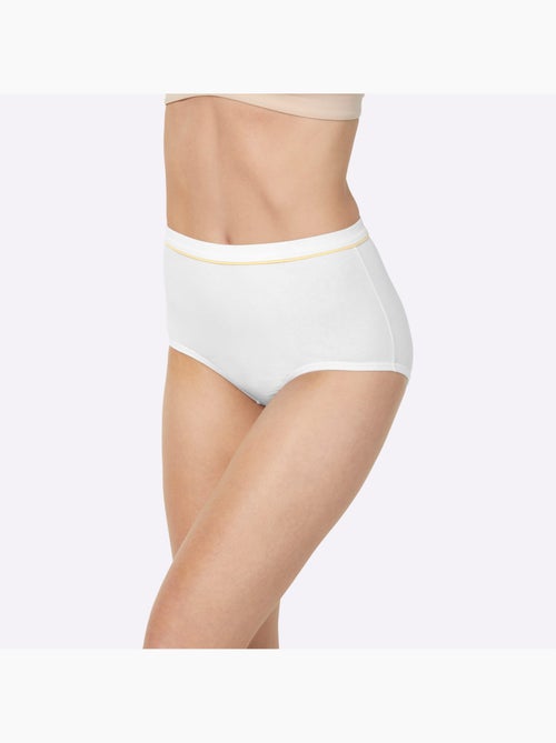 Slip Taille Haute Jersey Fin - Taille Standard - Witt - Lot de 10 - Kiabi