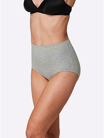 Slip Taille Haute Jersey Fin - Taille Standard - Witt - Lot de 10