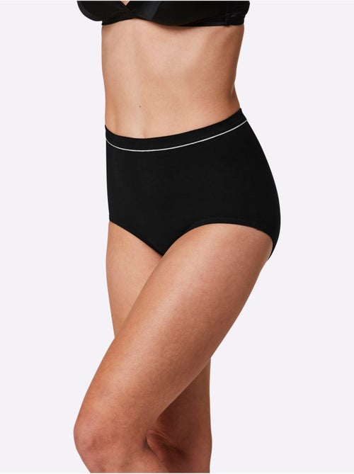 Slip Taille Haute Jersey Fin - Taille Standard - Witt - Lot de 10 - Kiabi