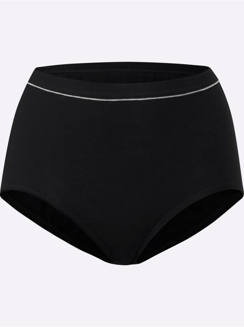 Slip Taille Haute Jersey Fin - Taille Standard - Witt - Lot de 10 - Kiabi
