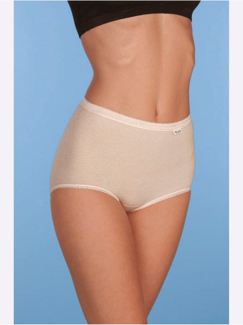 Slip Taille Haute Jersey Fin - Taille Standard - Witt - Lot de 2 - Kiabi
