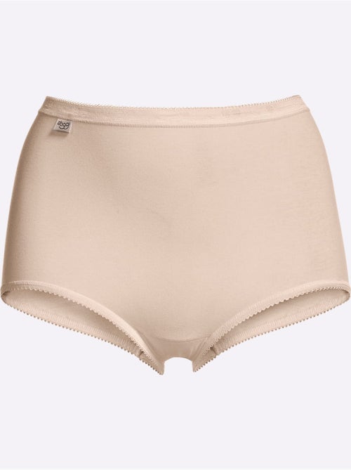 Slip Taille Haute Jersey Fin - Taille Standard - Witt - Lot de 2 - Kiabi