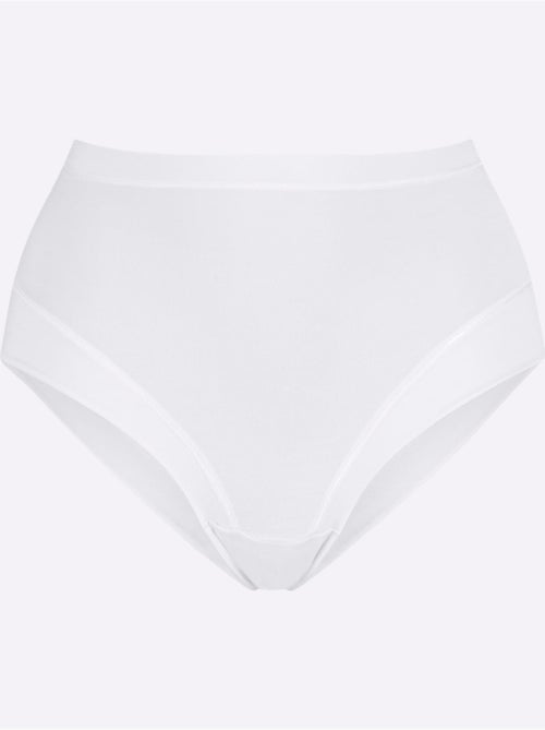 Slip Taille Haute Jersey Fin - Taille Standard - Witt - Lot de 3 - Kiabi